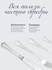 Набор десертный "Фаворит": вилка, ложка, чайная ложка (Серебро 925)