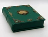 Родословная книга «Ювелирная Славянская» с накладкой «Барокко» (Зелёная)