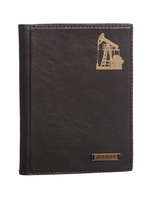 Обложка для паспорта «Нефтяная вышка». Цвет коричневый