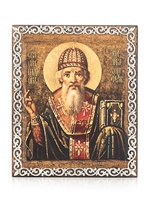 Икона «Святой Спиридон» в серебряном багете