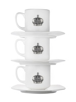 Трио кофейных чашек «Корона»