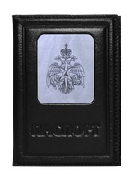 Обложка на паспорт «Герб МЧС». Цвет черный