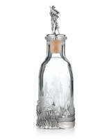 Соусник "Рыбак" из хрусталя и серебра