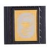 Обложка для паспорта «Медику-4» с накладкой покрытой золотом 999 пробы