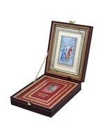 Подарочная книга "Новогодние рассказы" с панно