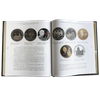 Подарочная книга "Монеты России Большая иллюстрированная энциклопедия" в кожаном переплёте
