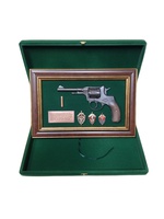 Панно "Макет пистолета Наган со знаками ФСБ" в подарочной коробке