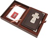 Библия «Троица» подарочное издание в кожаном переплете