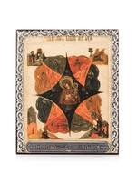 Икона «Неопалимая Купина» в серебряном багете