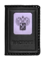 Обложка на паспорт «Таможня». Цвет черный