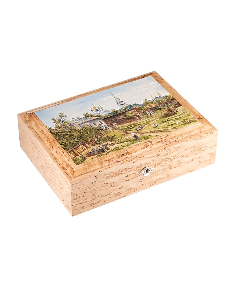 Ларец для документов «Московский дворик» (к 180-летию В. Поленова).