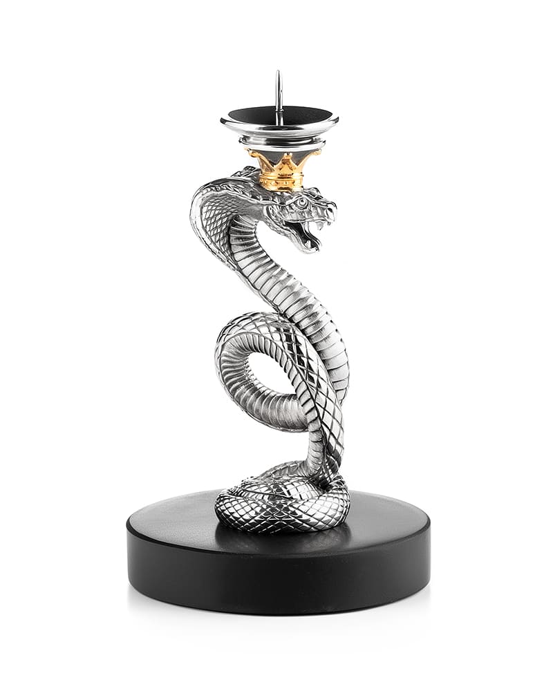 Подсвечник серебряный «Царевна-змея»