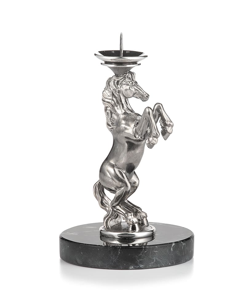 Подсвечник серебряный «Гарцующий конь»