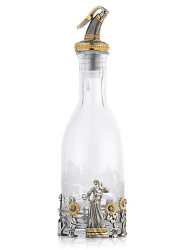 Соусник "Разгуляй" из хрусталя и серебра