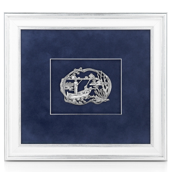 Настенное панно "Русская рыбалка" (с серебром)