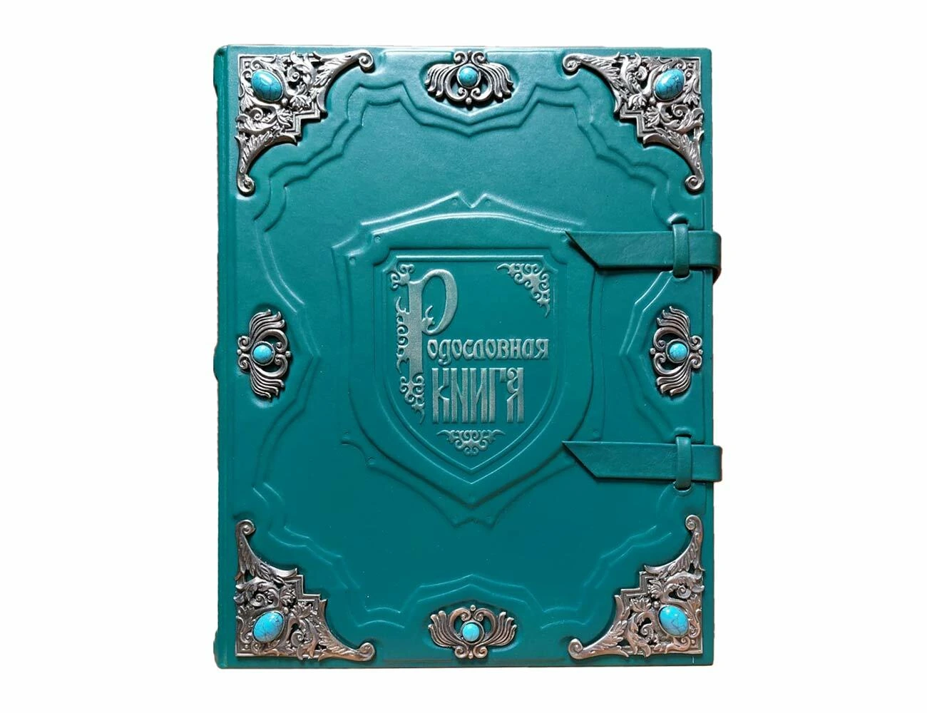 Родословная книга «Серебряная» в коже
