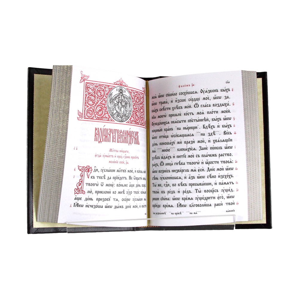 Набор религиозный Псалтирь и Православный молитвослов. Подарочное издание в коже