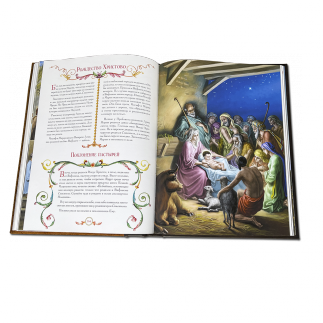 Иллюстрированная Библия для детей. Подарочное издание в кожаном переплёте