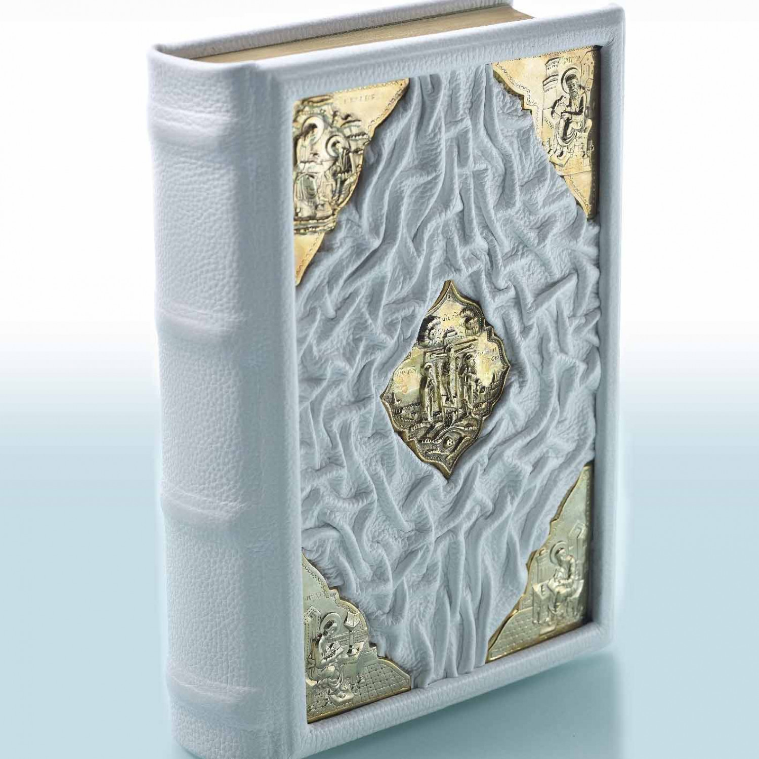Подарочная книга Библия в коробе-шкатулке, в кожаном переплете ручной работы