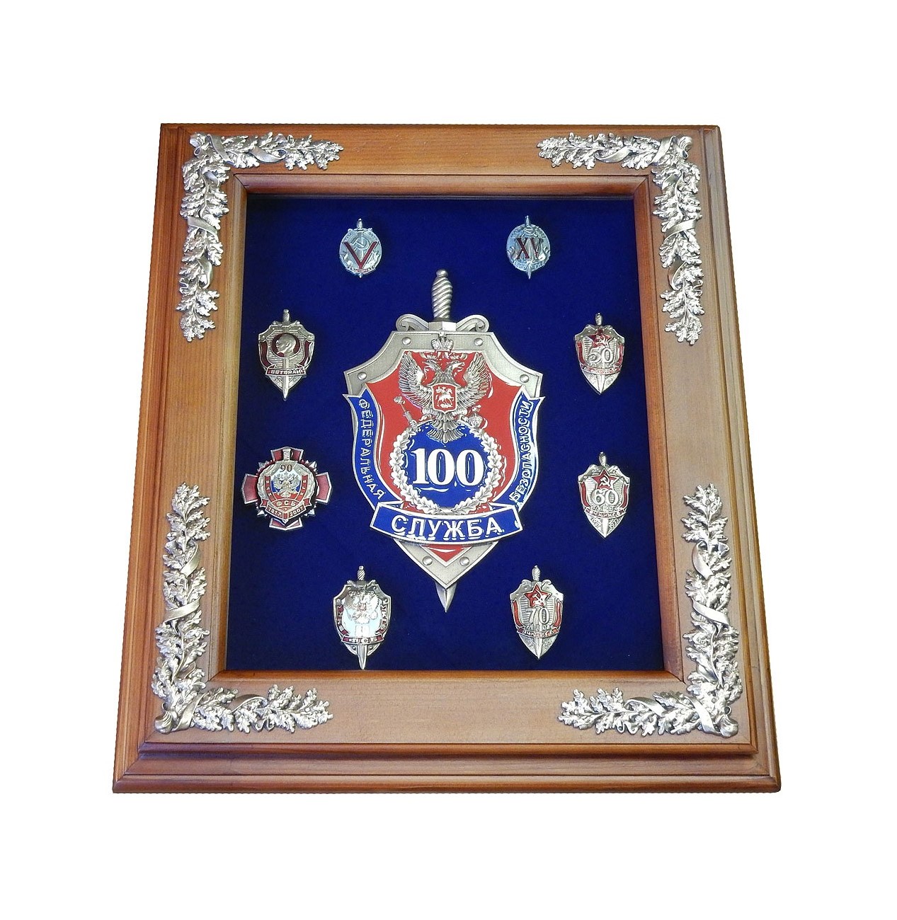 Панно "Эмблема 100 лет ФСБ" с Юбилейными знаками
