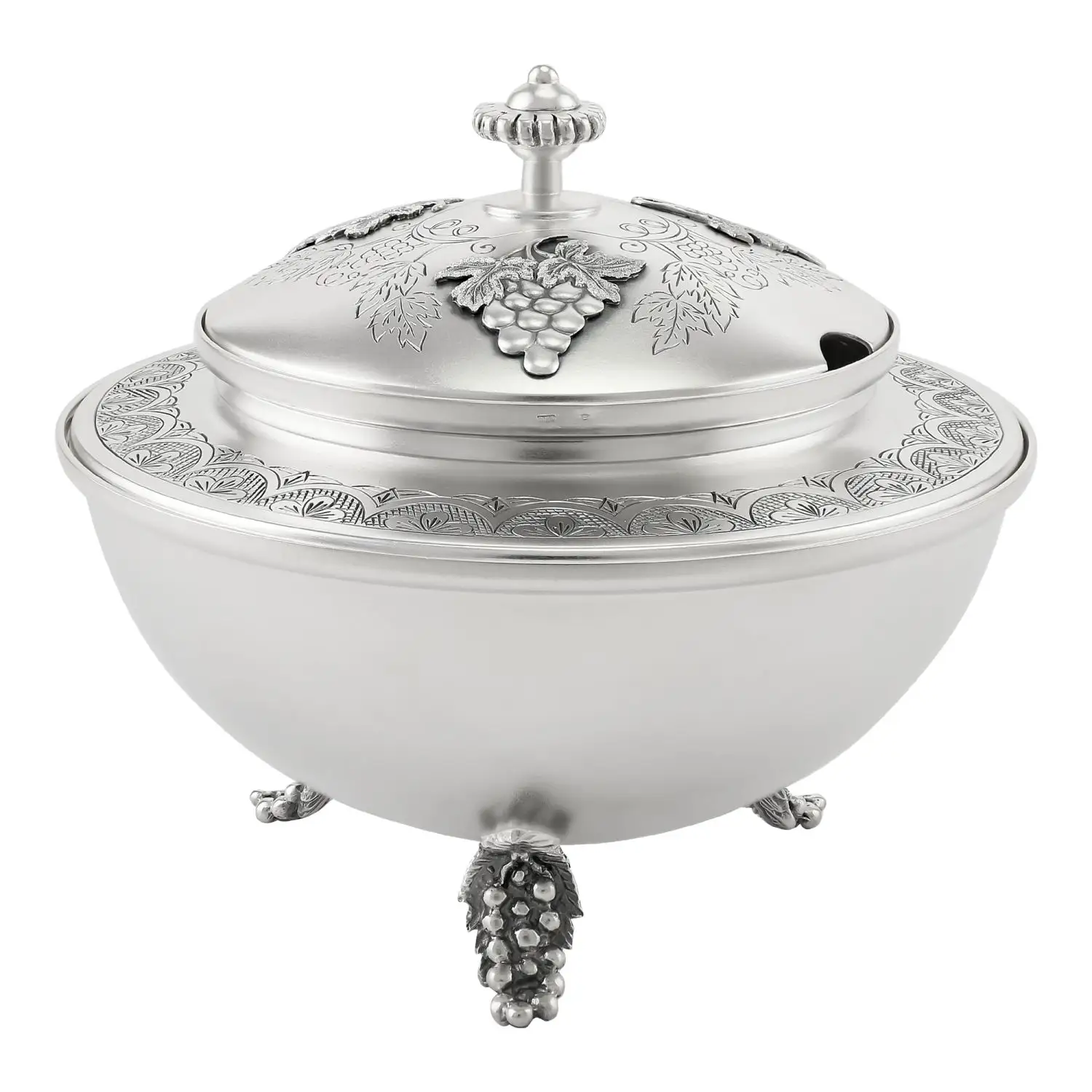 Икорница "Виноградная лоза" (Серебро 925)