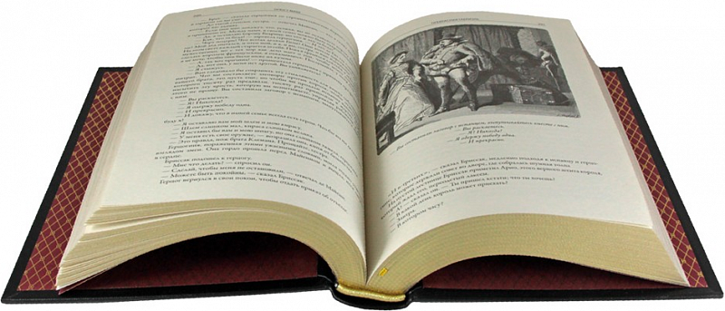 Подарочная книга Огюст Маке «Прекрасная Габриэль» в кожаном переплёте