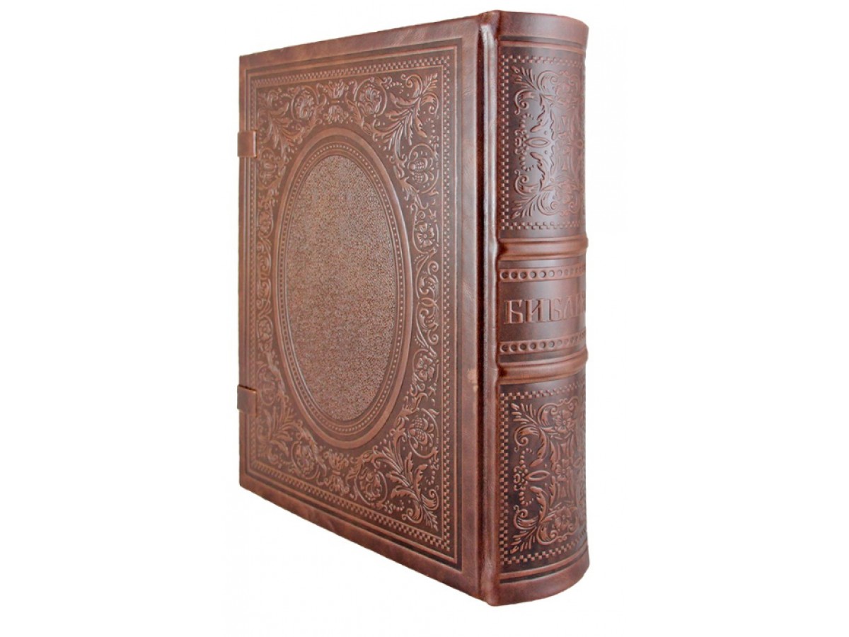 Подарочная книга "Библия" с накладкой из ростовской финифти (в коробе)