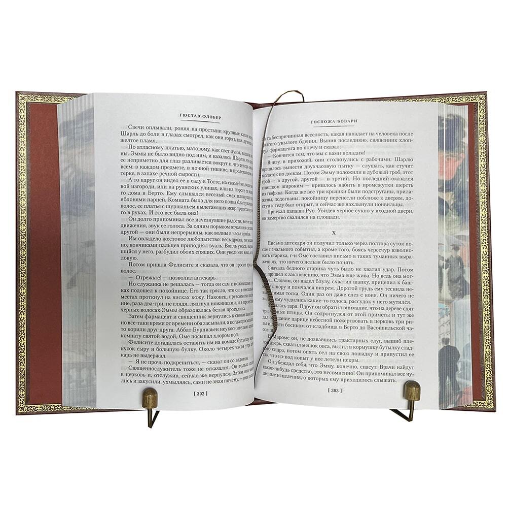 Подарочная книга Флобер Г. "Госпожа Бовари" в коже