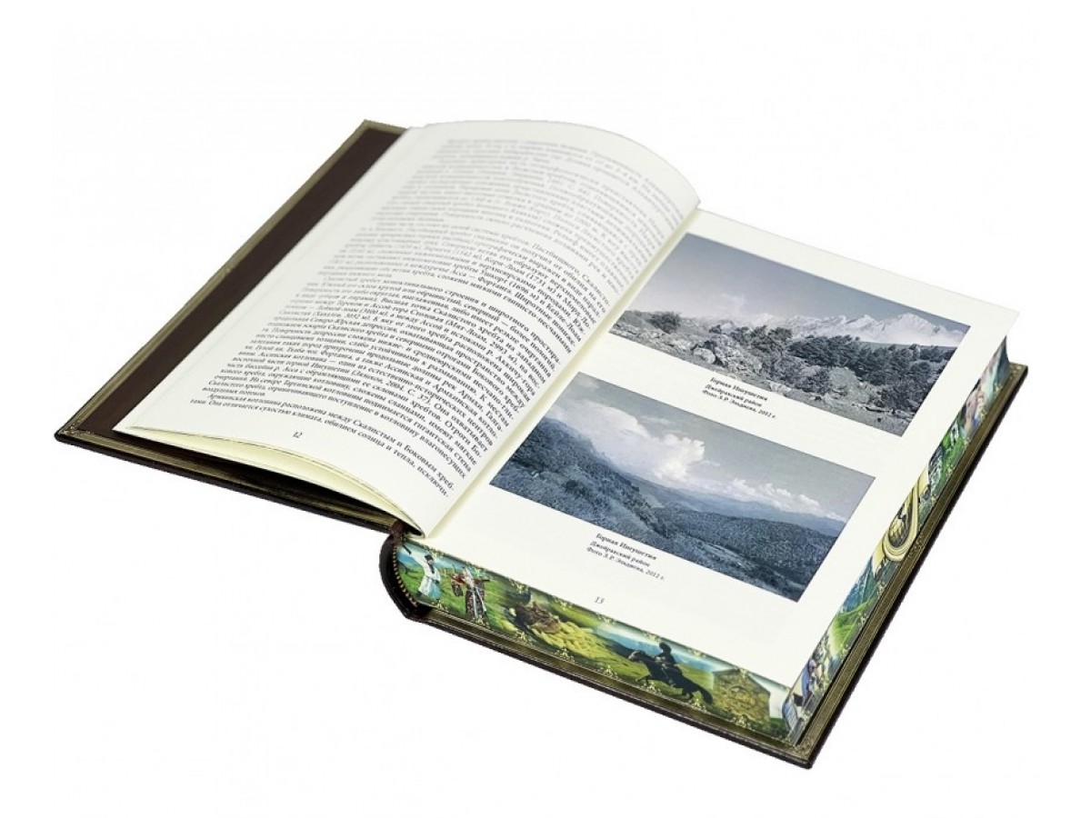 Подарочная книга "Ингуши.  Народы и культуры" в коже
