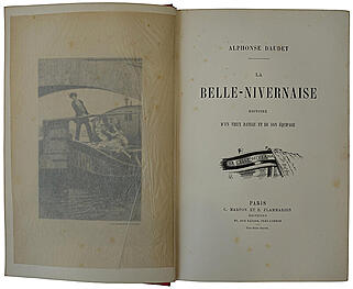 Альфонс Доде. Прекрасная Нивернезка. История старой лодки и её экипажа (На французском языке, издание 1887г.)