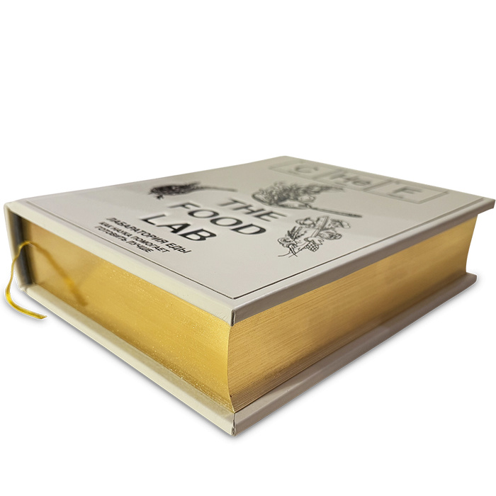 Подарочная книга "THE FOOD LAB Лаборатория еды. Легендарная книга о том, как готовить лучше" в коже