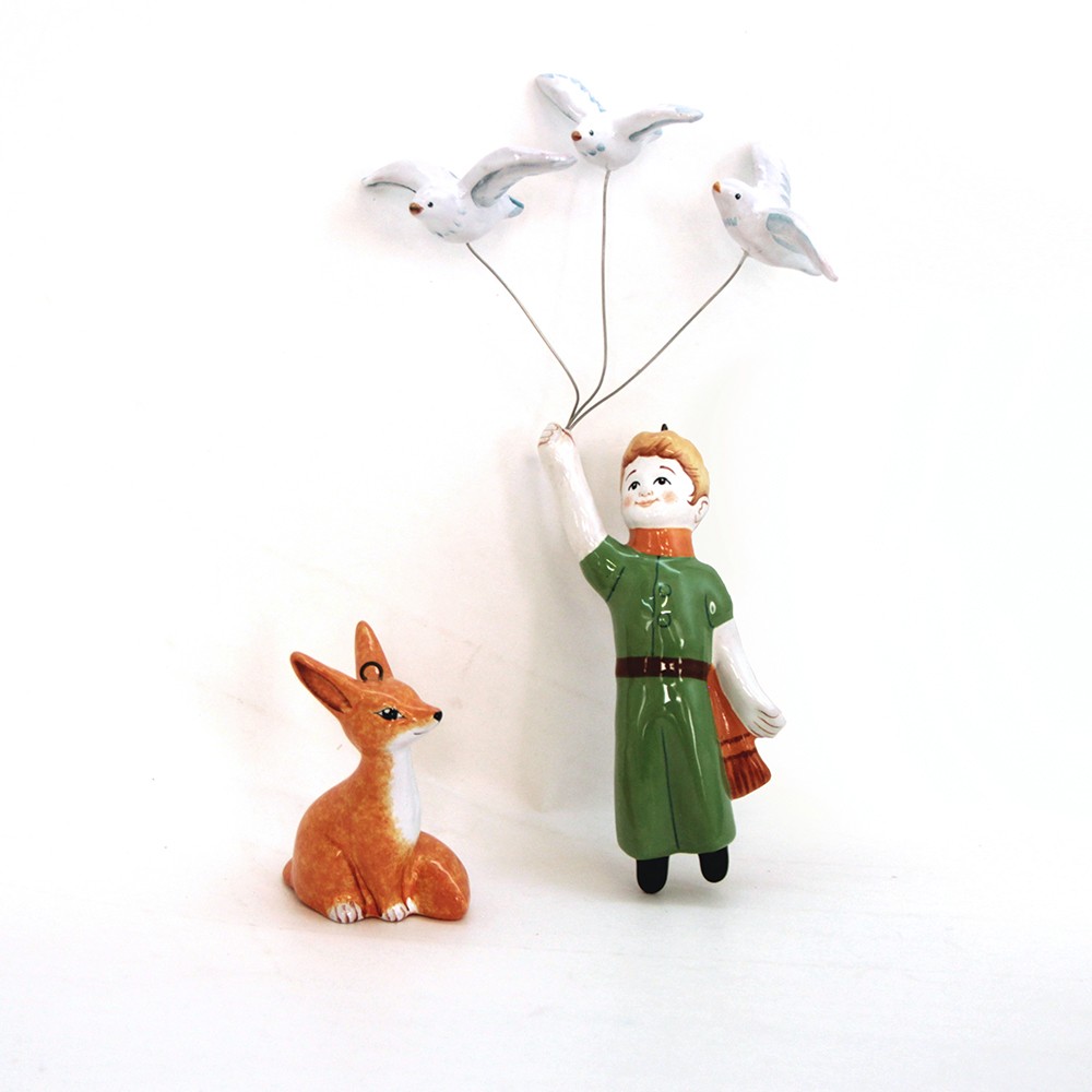 Подарочная книга "Маленький принц" с 2 фикурками