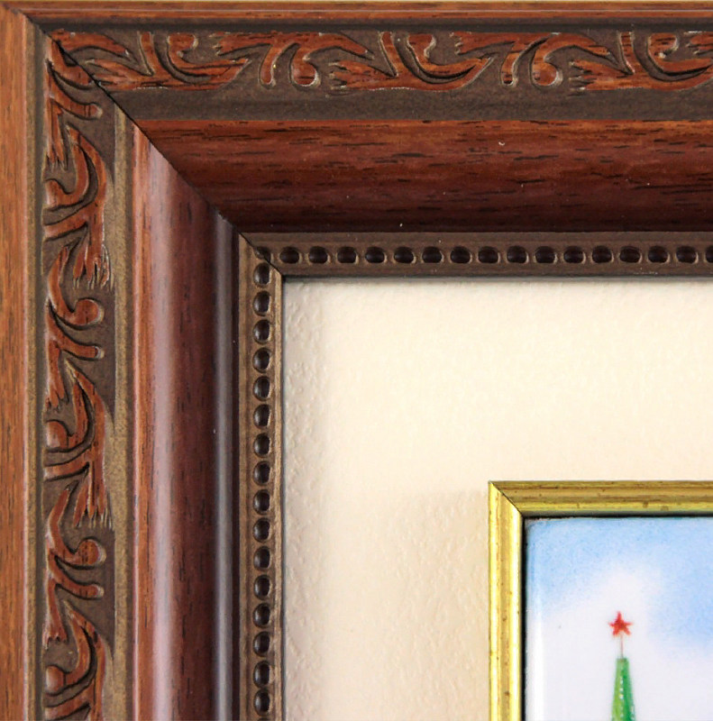 Художественное панно "Москва" (ростовская финифть)