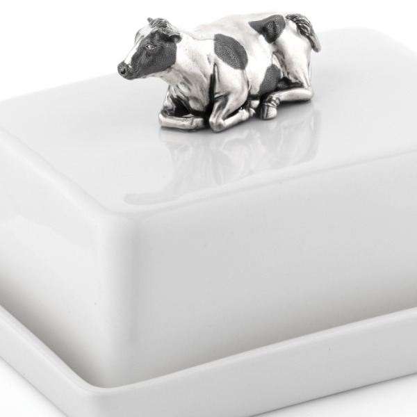 Масленка фарфоровая "Буренка"