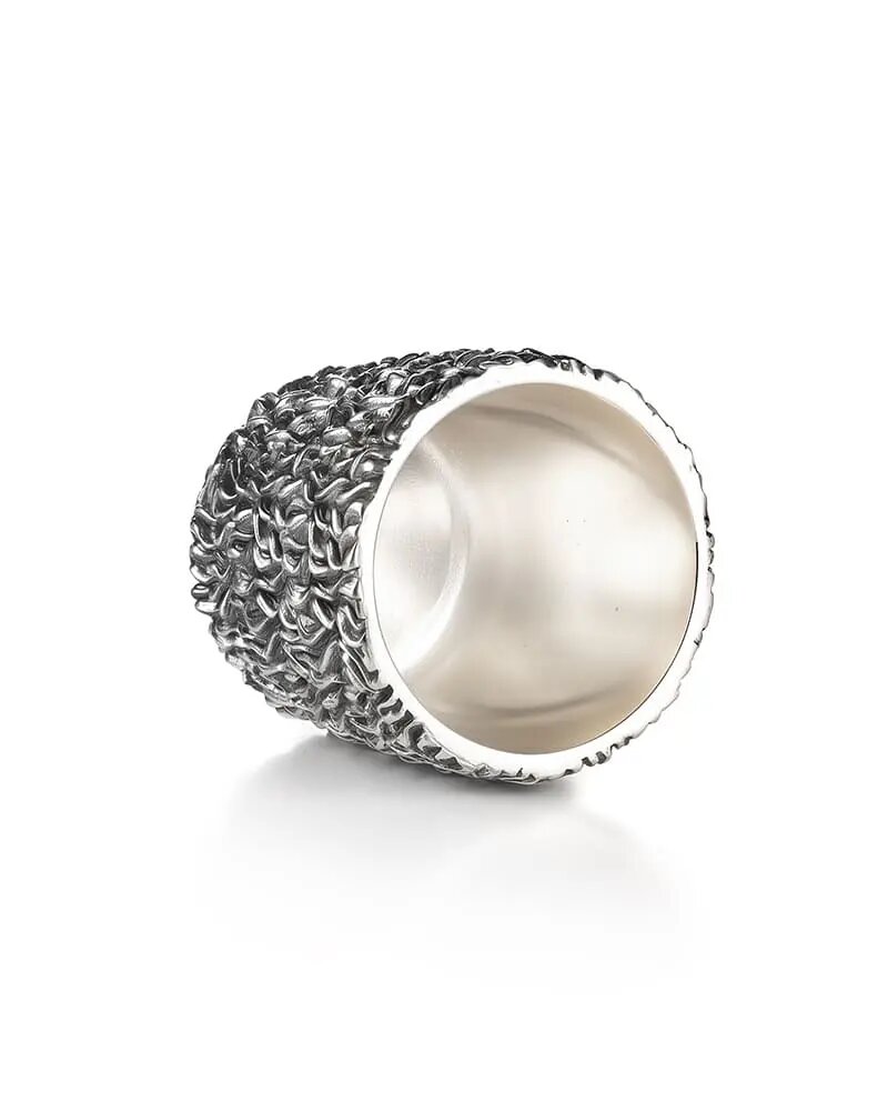 Рюмка серебряная «Папаха казака» (большая)