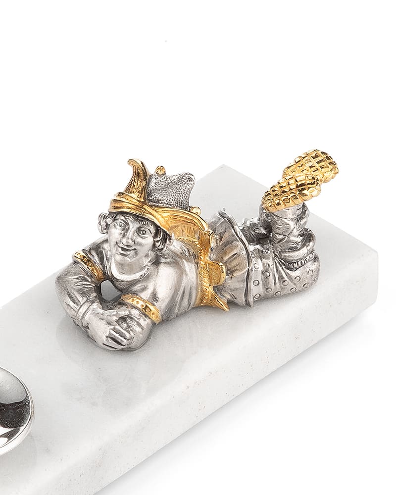 Подсвечник серебряный «Скоморох»