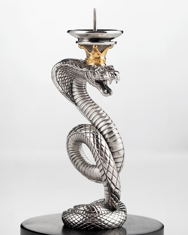 Подсвечник серебряный «Царевна-змея»