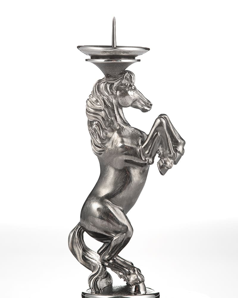 Подсвечник серебряный «Гарцующий конь»
