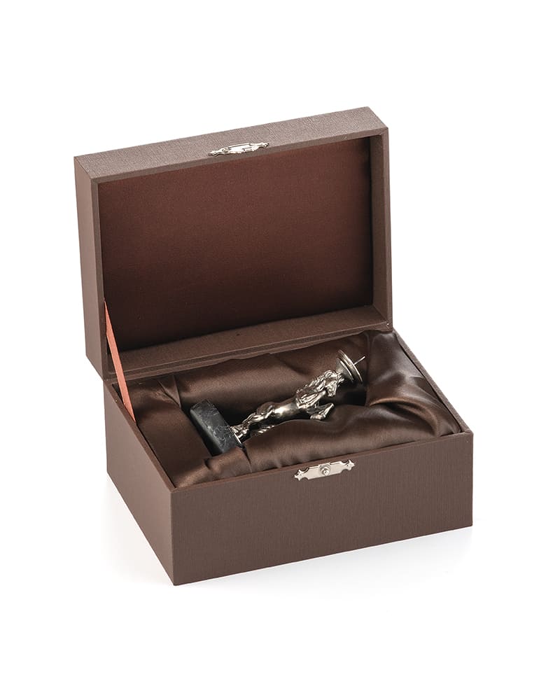 Подсвечник серебряный «Гарцующий конь»