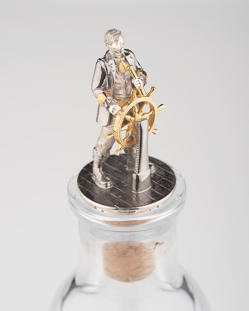 Соусник "Капитан" из хрусталя