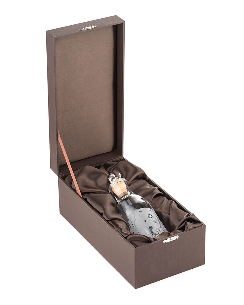 Соусник "Мышиный пир" из хрусталя и серебра