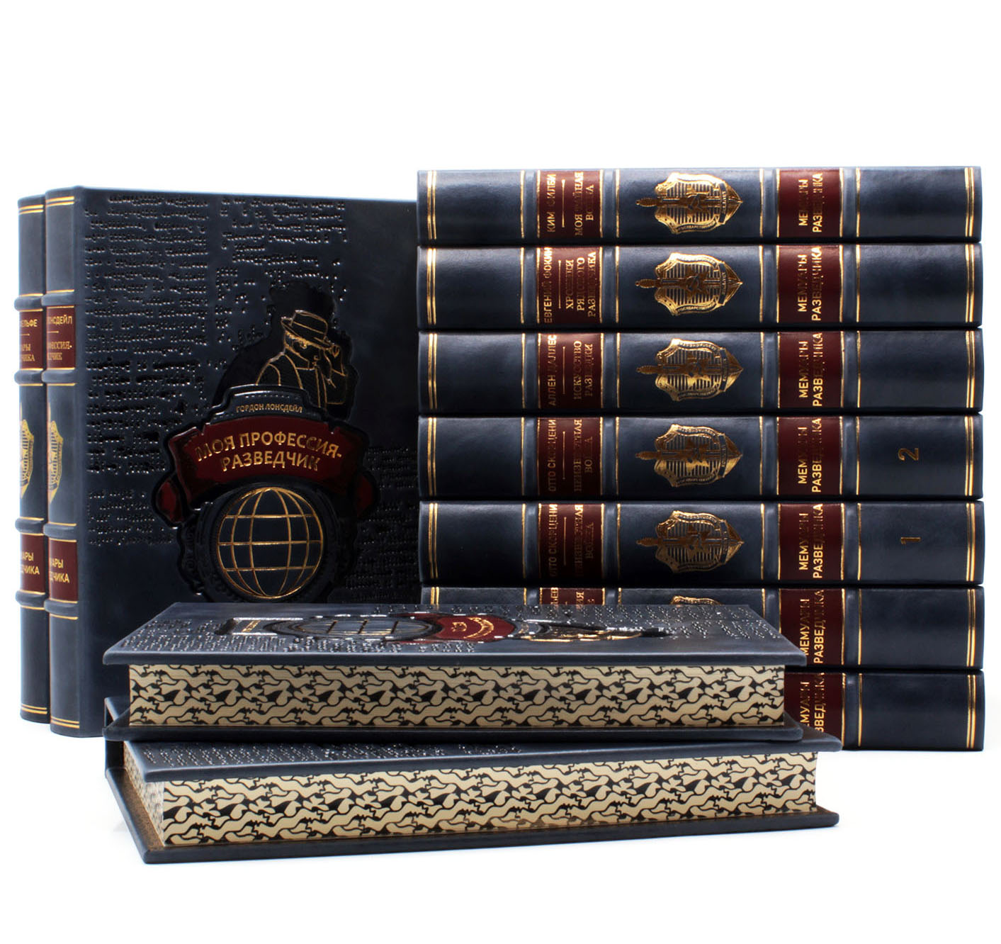 Мемуары разведчика (из 35 книг). Подарочное издание в кожаном переплёте