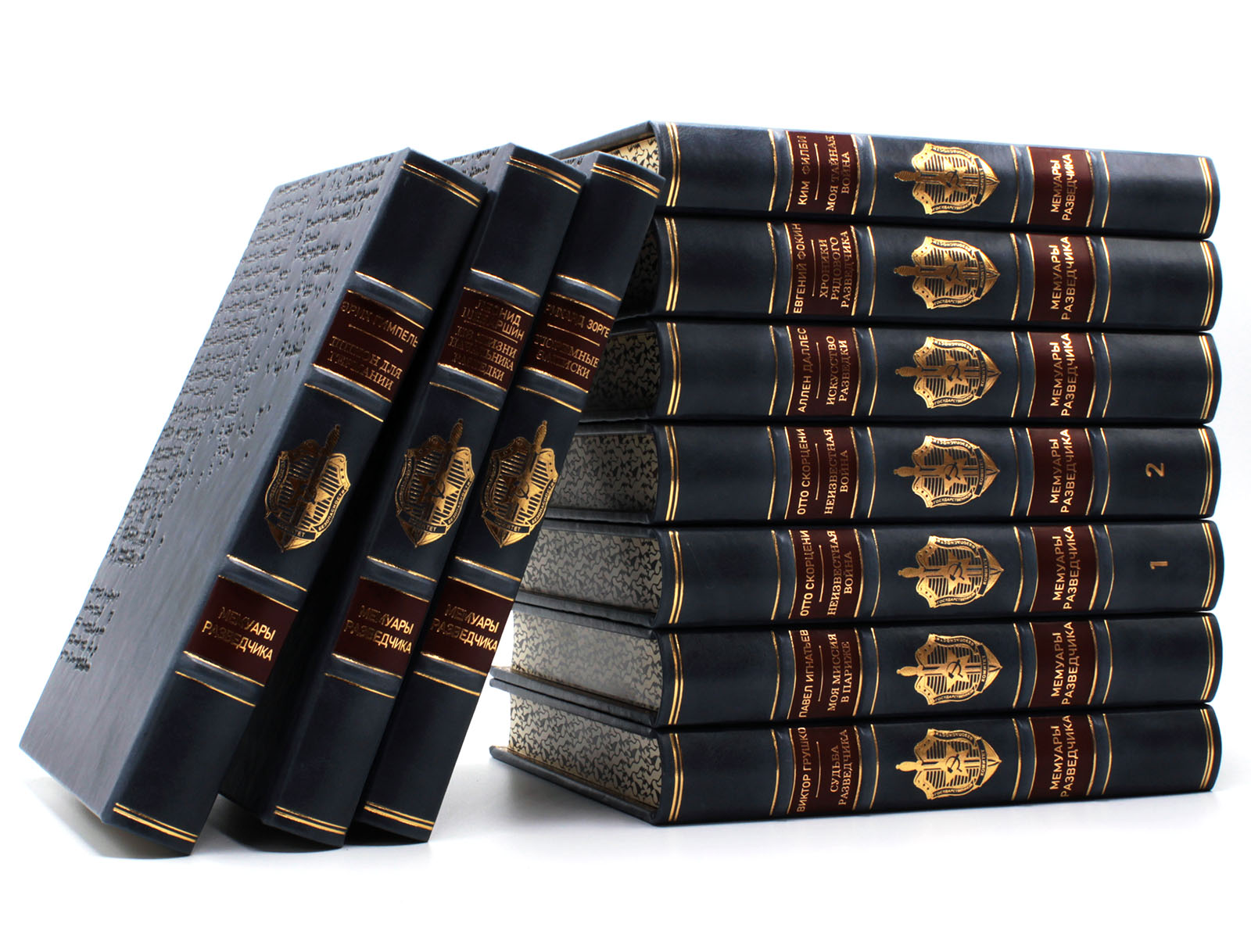 Мемуары разведчика (из 35 книг). Подарочное издание в кожаном переплёте