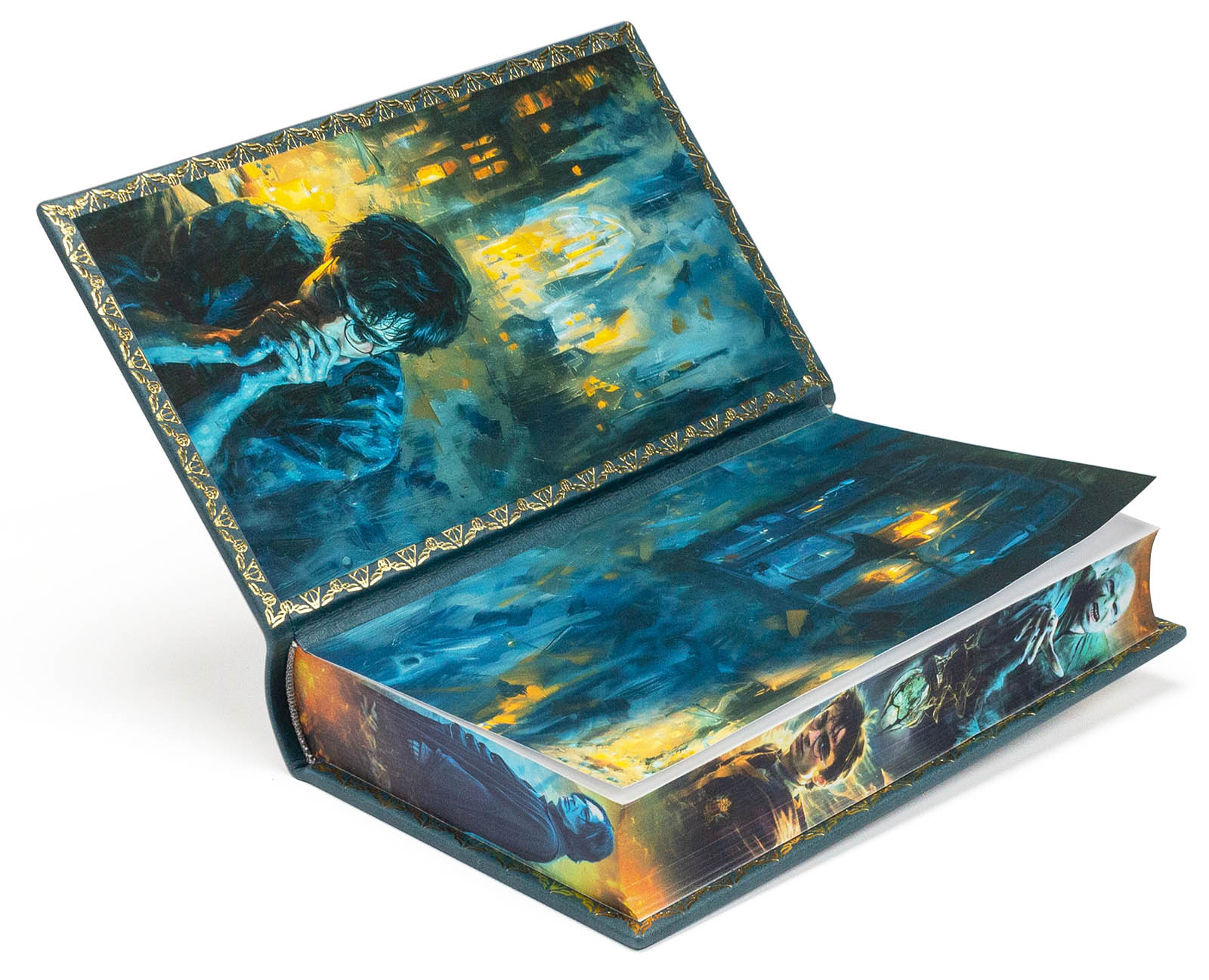 Подарочное издание "Гарри Поттер" Джоан Роулинг в кожаном переплёте