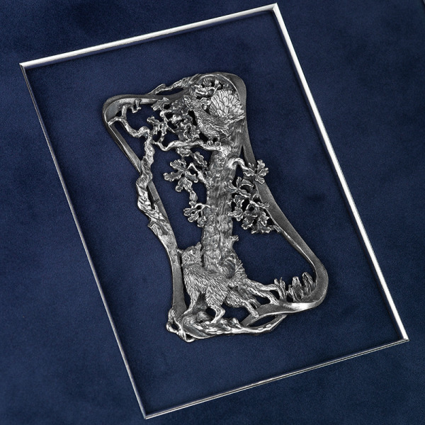 Настенное панно "Русская охота" (с серебром)