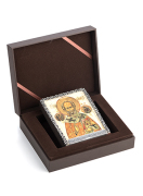 Икона «Святой Николай» в серебряном багете