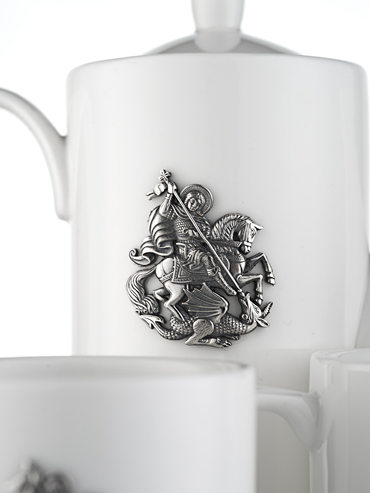 Фарфоровый чайный  набор «Георгий Великий»